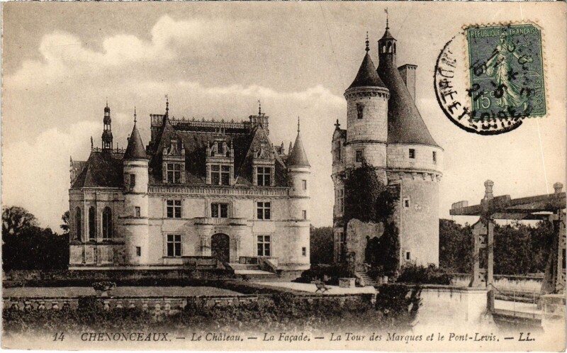 Carte postale ancienne Chenonceaux le Chateau à Chenonceaux