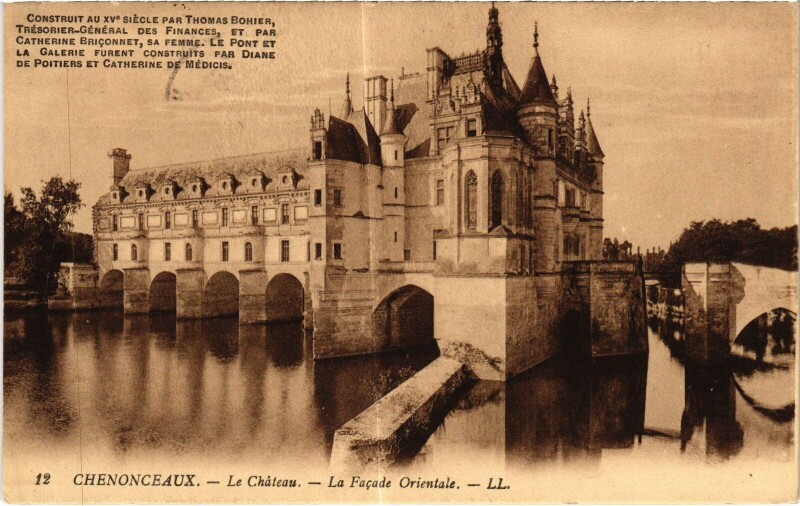 Carte postale ancienne Chenonceaux le Chateau à Chenonceaux