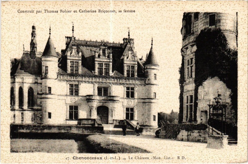 Carte postale ancienne Chenonceaux le Chateau à Chenonceaux
