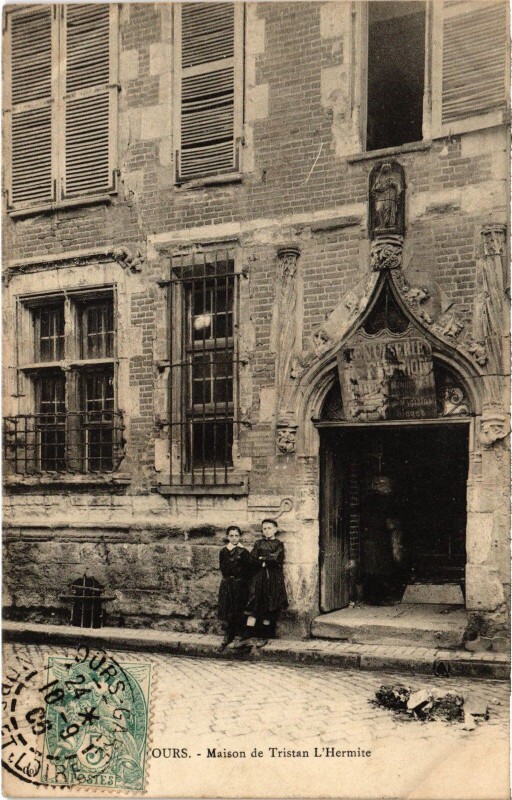 Carte postale ancienne Tours Maison de Tristan à Tours