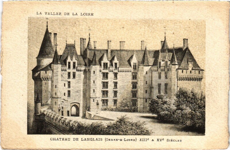 Carte postale ancienne Langeais le Chateau à Langeais