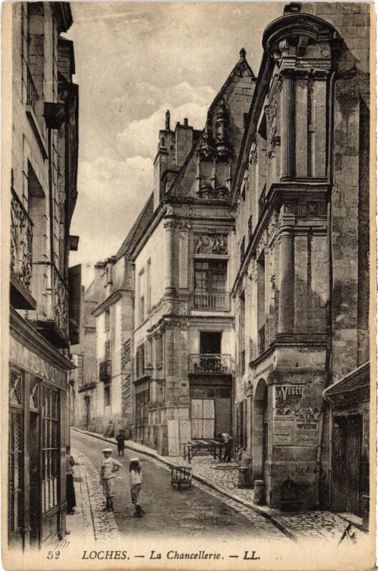 Carte postale ancienne Loches la Chancellerie à Loches