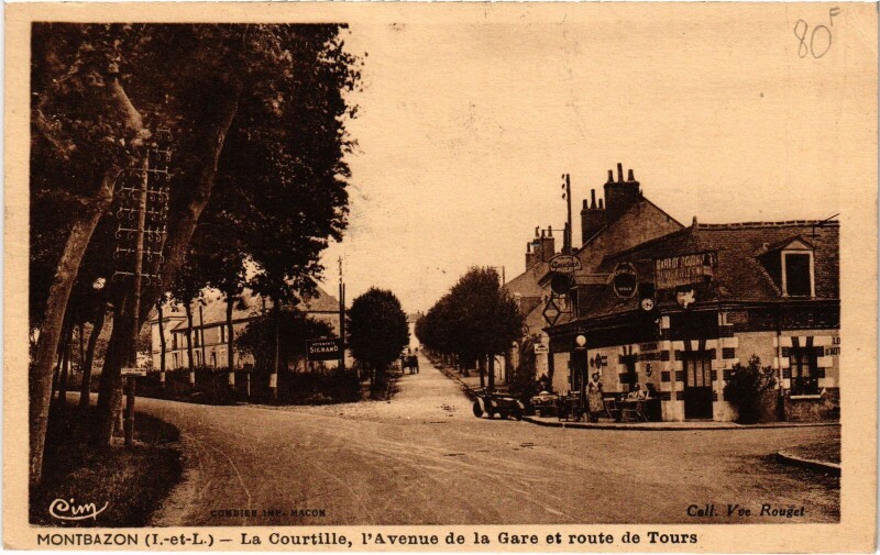 Carte postale ancienne Montbazon la Courtille à Montbazon