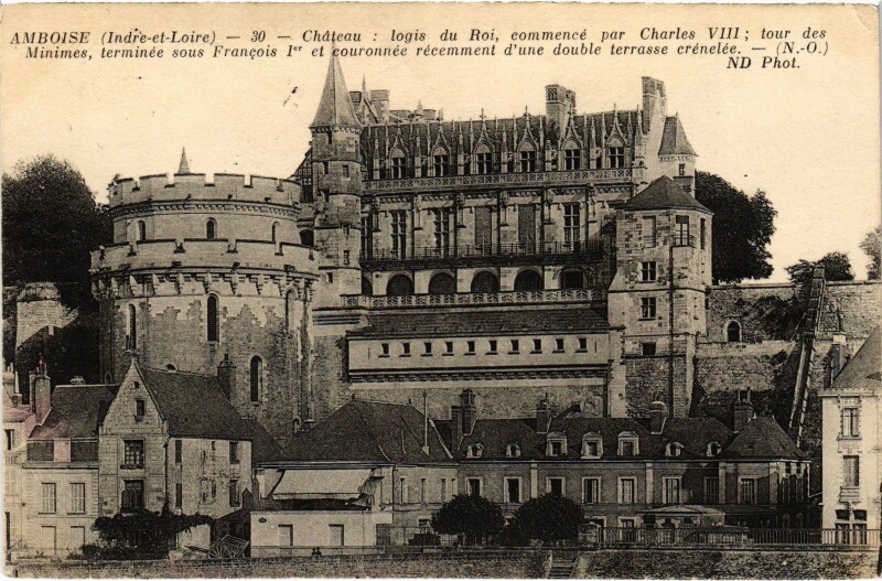 Carte postale ancienne Amboise le Chateau à Amboise