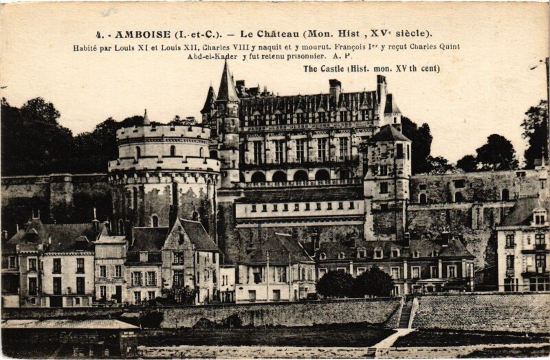 Carte postale ancienne Amboise le Chateau à Amboise