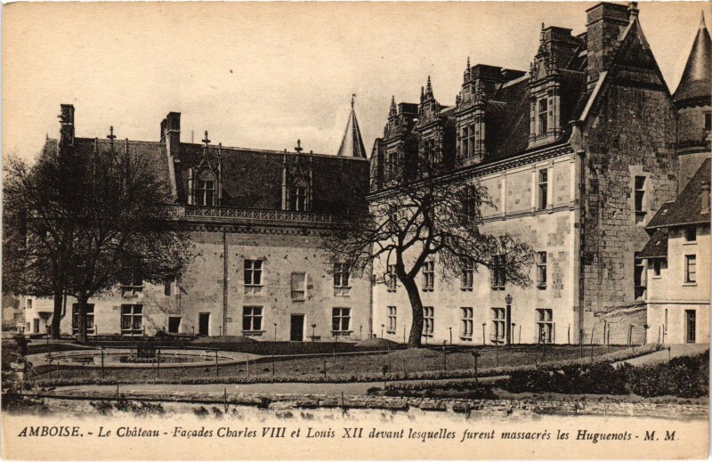 Carte postale ancienne Amboise le Chateau à Amboise