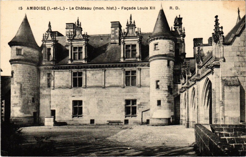Carte postale ancienne Amboise le Chateau à Amboise