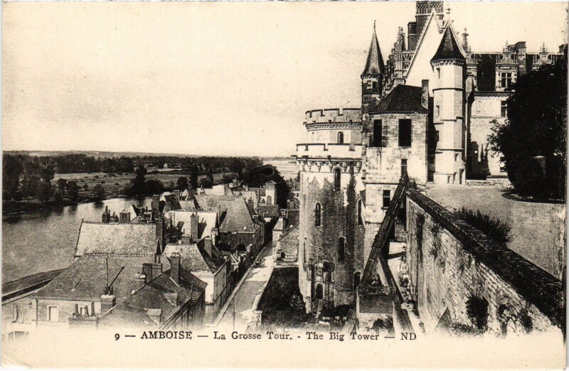 Carte postale ancienne Amboise Grosse Tour à Amboise