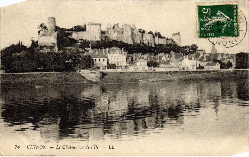 Carte postale ancienne Chinon le Chateau à Chinon