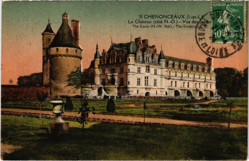 Carte postale ancienne Chenonceaux le Chateau à Chenonceaux