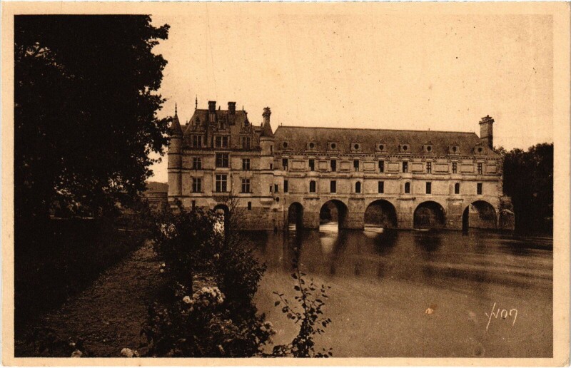 Carte postale ancienne Chenonceaux le Chateau à Chenonceaux