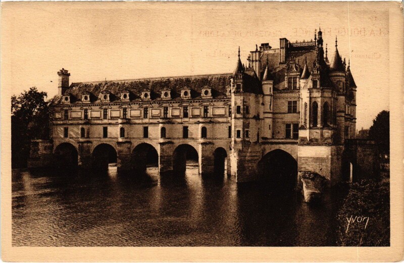 Carte postale ancienne Château de Chenonceaux - Façade Nord-Est à Chenonceaux
