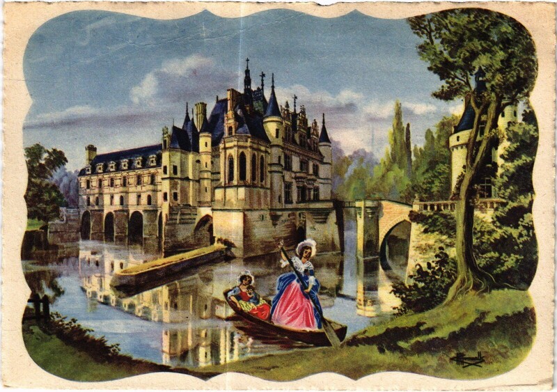 Carte postale ancienne Chenonceaux le Chateau à Chenonceaux