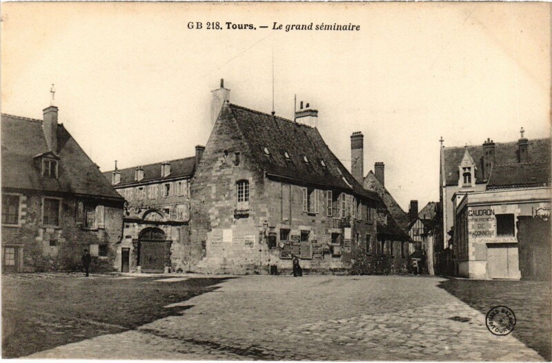Carte postale ancienne Tours Grand seminaire à Tours