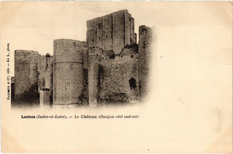 Carte postale ancienne Loches le Chateau à Loches