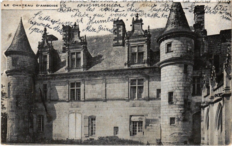 Carte postale ancienne Amboise le Chateau à Amboise