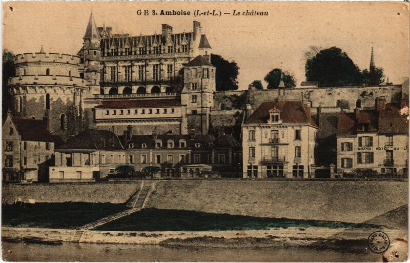 Carte postale ancienne Amboise le Chateau à Amboise