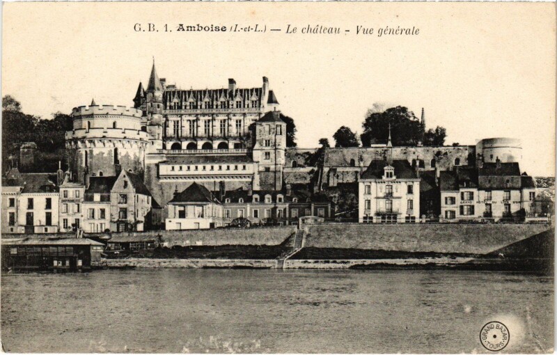 Carte postale ancienne Amboise le Chateau à Amboise