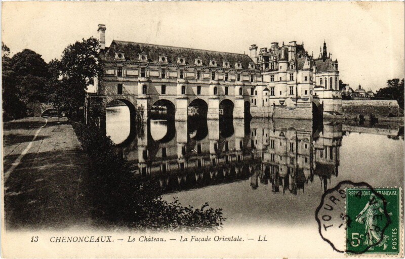 Carte postale ancienne Chenonceaux le Chateau à Chenonceaux