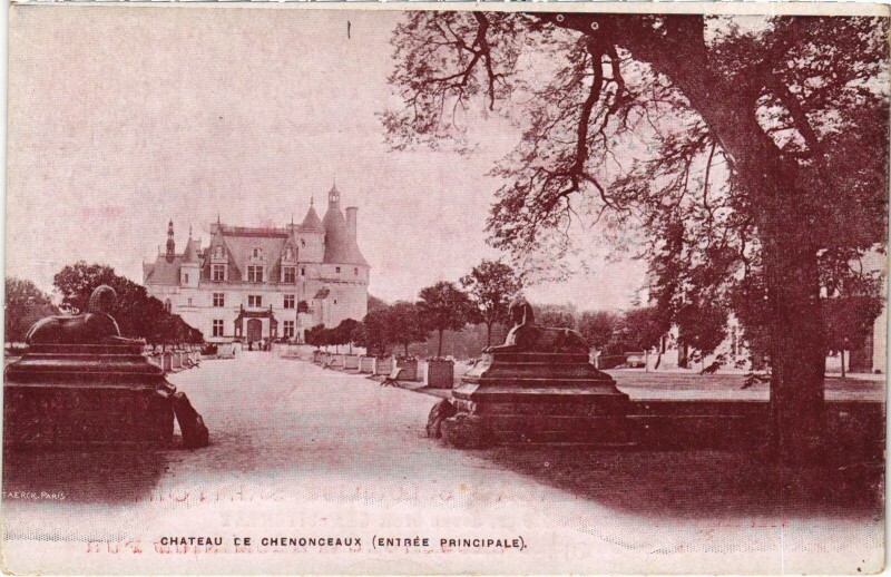 Carte postale ancienne Chenonceaux le Chateau à Chenonceaux