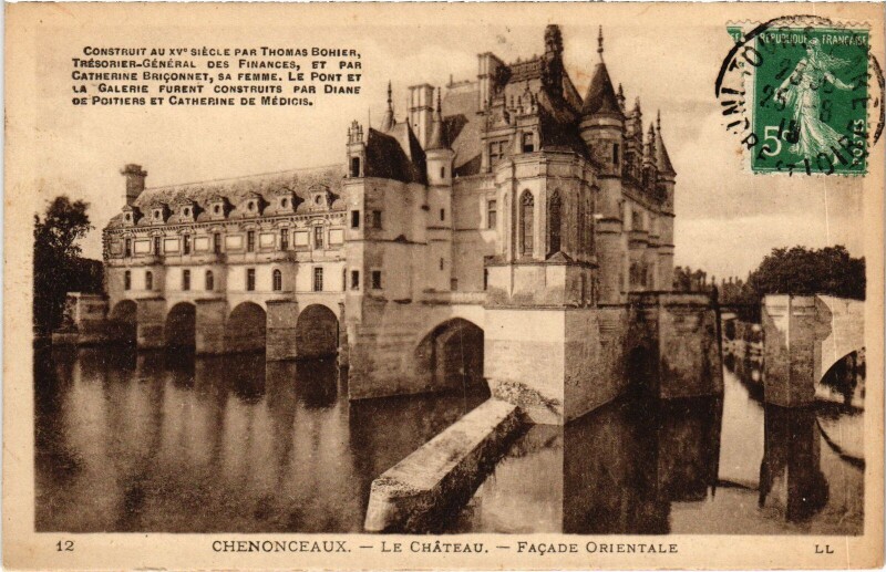 Carte postale ancienne Chenonceaux le Chateau à Chenonceaux