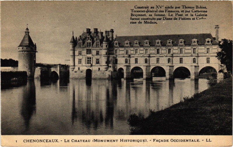 Carte postale ancienne Chenonceaux le Chateau à Chenonceaux