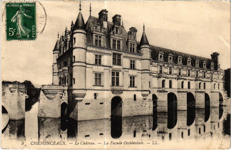 Carte postale ancienne Chenonceaux le Chateau à Chenonceaux
