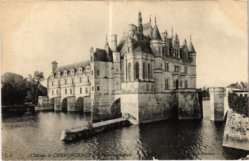 Carte postale ancienne Chenonceaux le Chateau à Chenonceaux