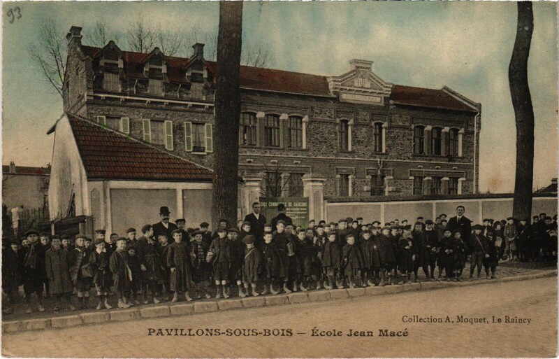 Carte postale ancienne Pavillons-sous-Bois Ecole Sean Macé