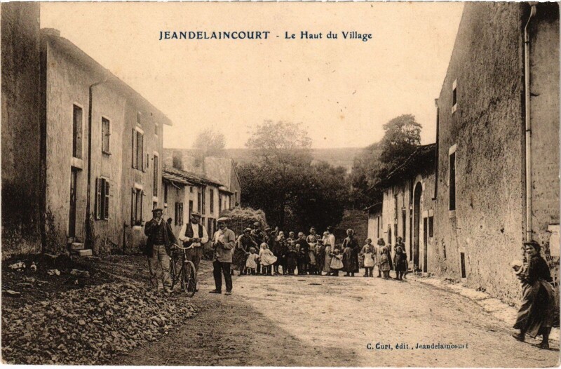 Carte postale ancienne Jeandelaincourt Haut du Village à Jeandelaincourt