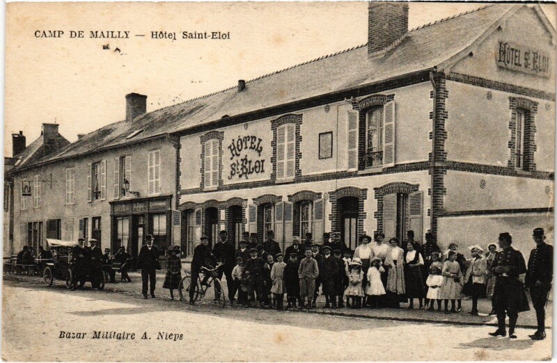 Carte postale ancienne Camp de Mailly Hotel Saint-Eloi