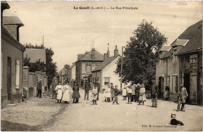 Carte postale ancienne Le Gault Rue Principale