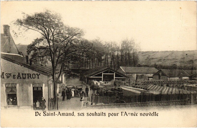 Carte postale ancienne De Saint-Amand Année nouvelle