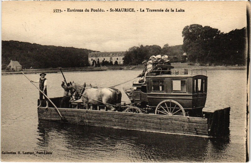 Carte postale ancienne Saint-Maurice La Traversée de la Laita