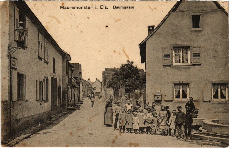 Carte postale ancienne Maursmünster Baumgasse