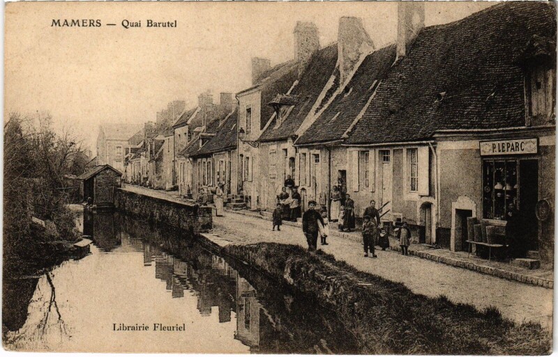 Carte postale ancienne Mamers Quai Barutel à Mamers