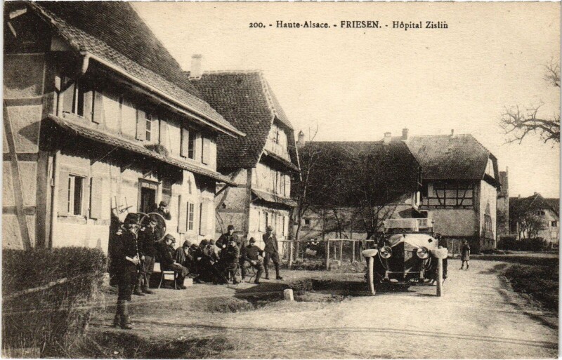 Carte postale ancienne Friesen Hopital Zislin à Friesen