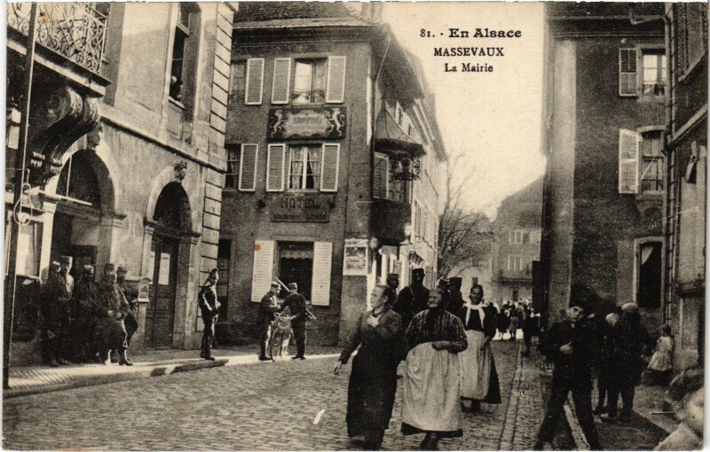 Carte postale ancienne En Alsace Massevaux La Mairie