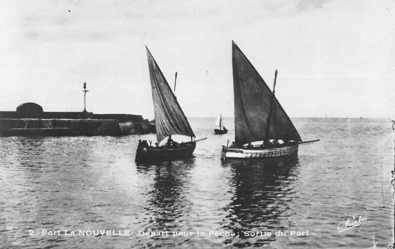 Carte postale ancienne Port La Nouvelle - Depart Pour La Peche à Port-la-Nouvelle