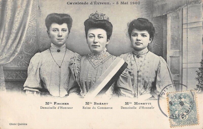 Carte postale ancienne Cavalcade D'Evreux - 5 Mai 1907