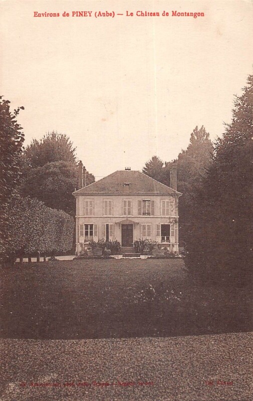 Carte postale ancienne Environs De Piney - Le Chateau De Montangon à Piney