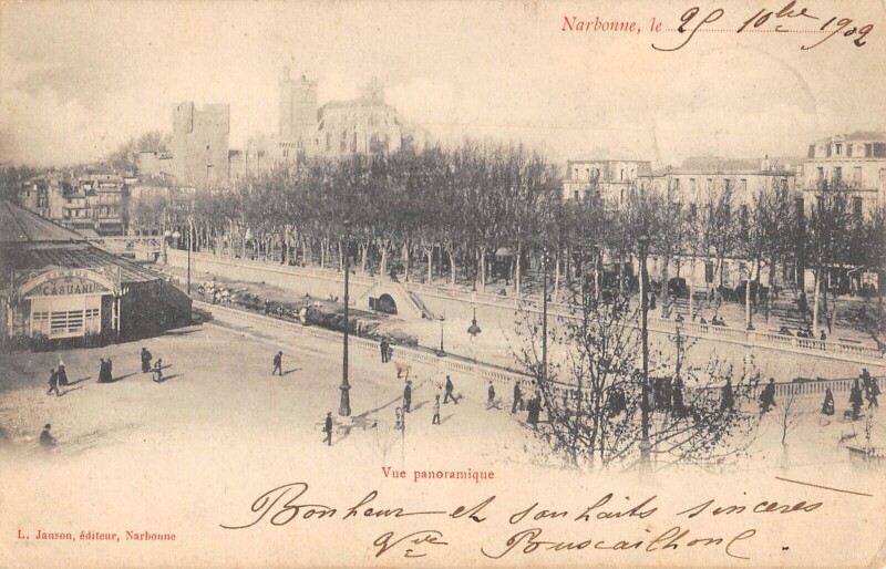 Carte postale ancienne Narbonne - Vue Panoramique à Narbonne
