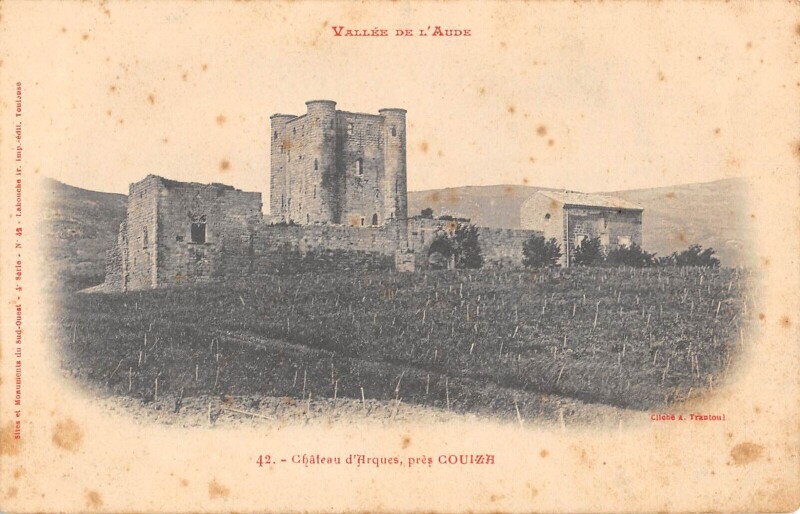 Carte postale ancienne Chateay D'Arques - Pres Couiza à Arques