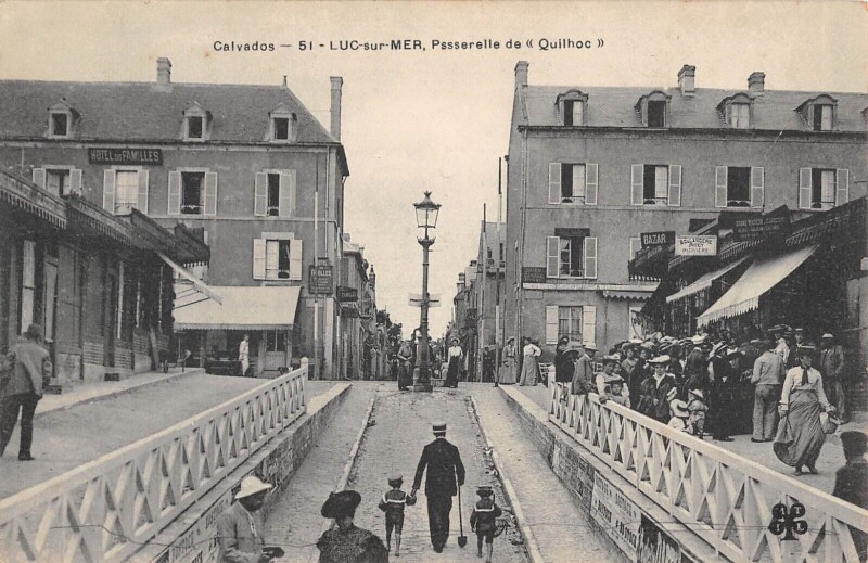 Carte postale ancienne Luc Sur Mer - Passerelle De Quilhoc à Luc-sur-Mer