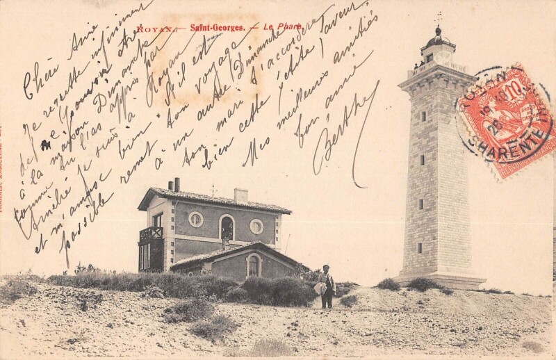 Carte postale ancienne Royan - Saint Georges - Le Phare à Royan