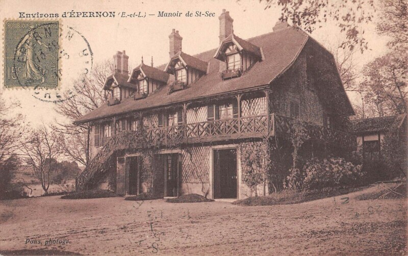 Carte postale ancienne Environs D'Epernon - Manoir De Saint Sec