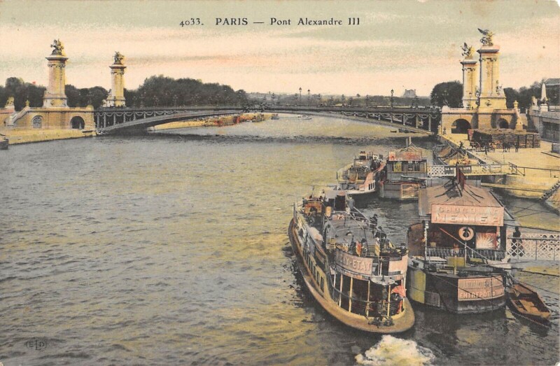 Carte postale ancienne Paris - Pont Alexandre Iii