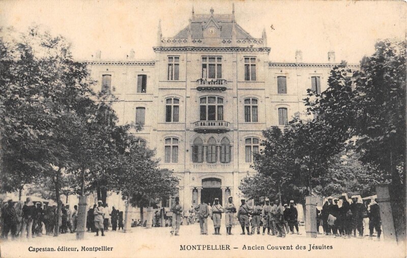 Carte postale ancienne Montpellier - Ancien Couvent Des Jesuites à Montpellier