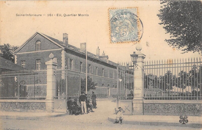 Carte postale ancienne Eu - Quartier Morris