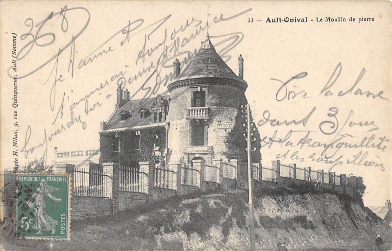Carte postale ancienne Ault Onival - Le Moulin De Pierre